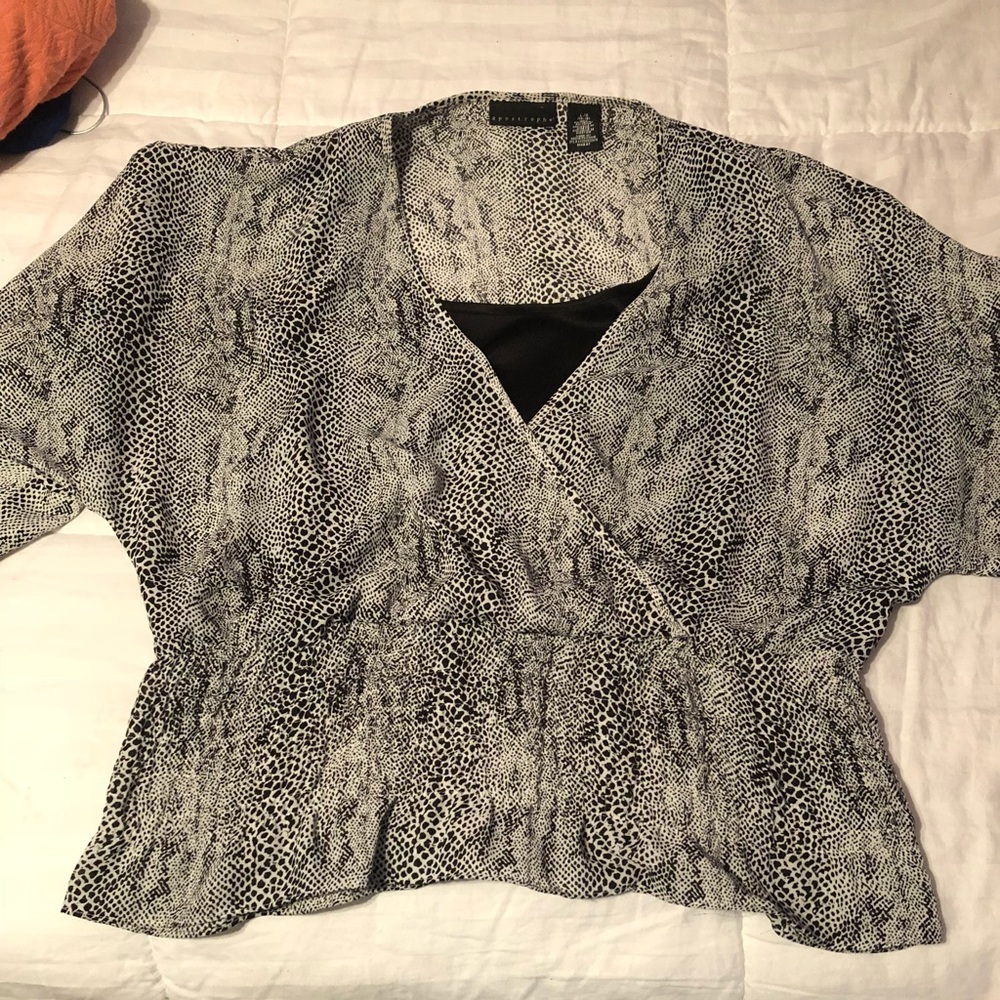 Dressy and print top